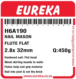 H6A190 - Masonry Nail -H6A190_label_T